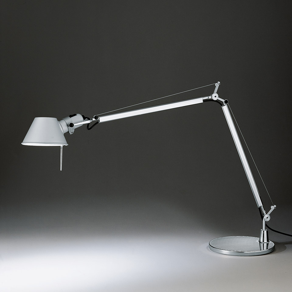 TOLOMEO tafel + onderstel - Metaal grijs