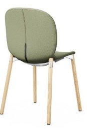 RBM NOOR 4 legs wood full upholstery PP shell