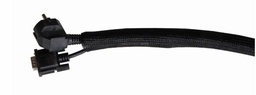 [110074] Chaussette de câbles en PET noir (rouleau de 25m)